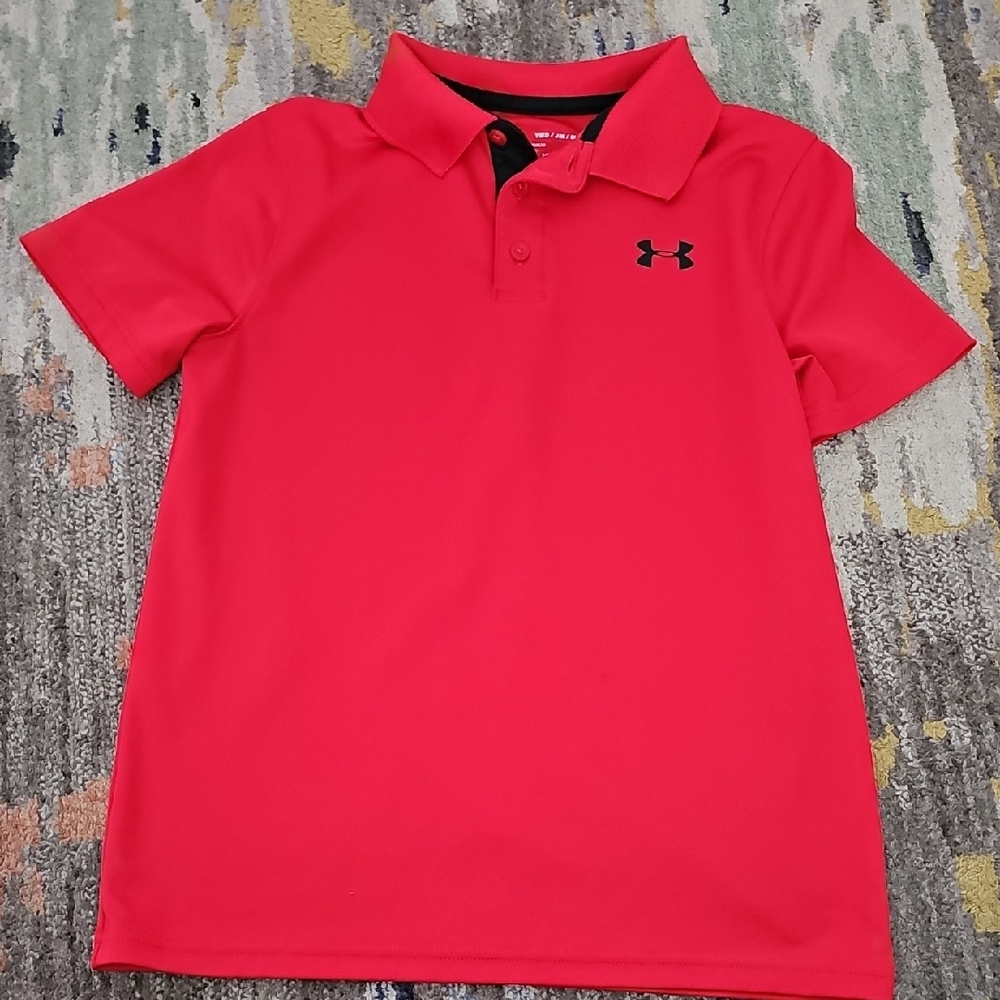 Under Armour Kids Bright Red Polo
